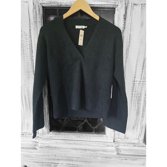 NWT Good American Black V-Neck Sweater - XXS/XS - Picture 5 of 5